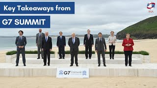 G7 summit 2021 - Key Takeaways