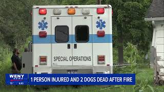 One person injured after fire in West Burlington Twp.