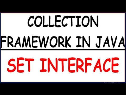 SET INTERFACE IN JAVA COLLECTION FRAME WORK