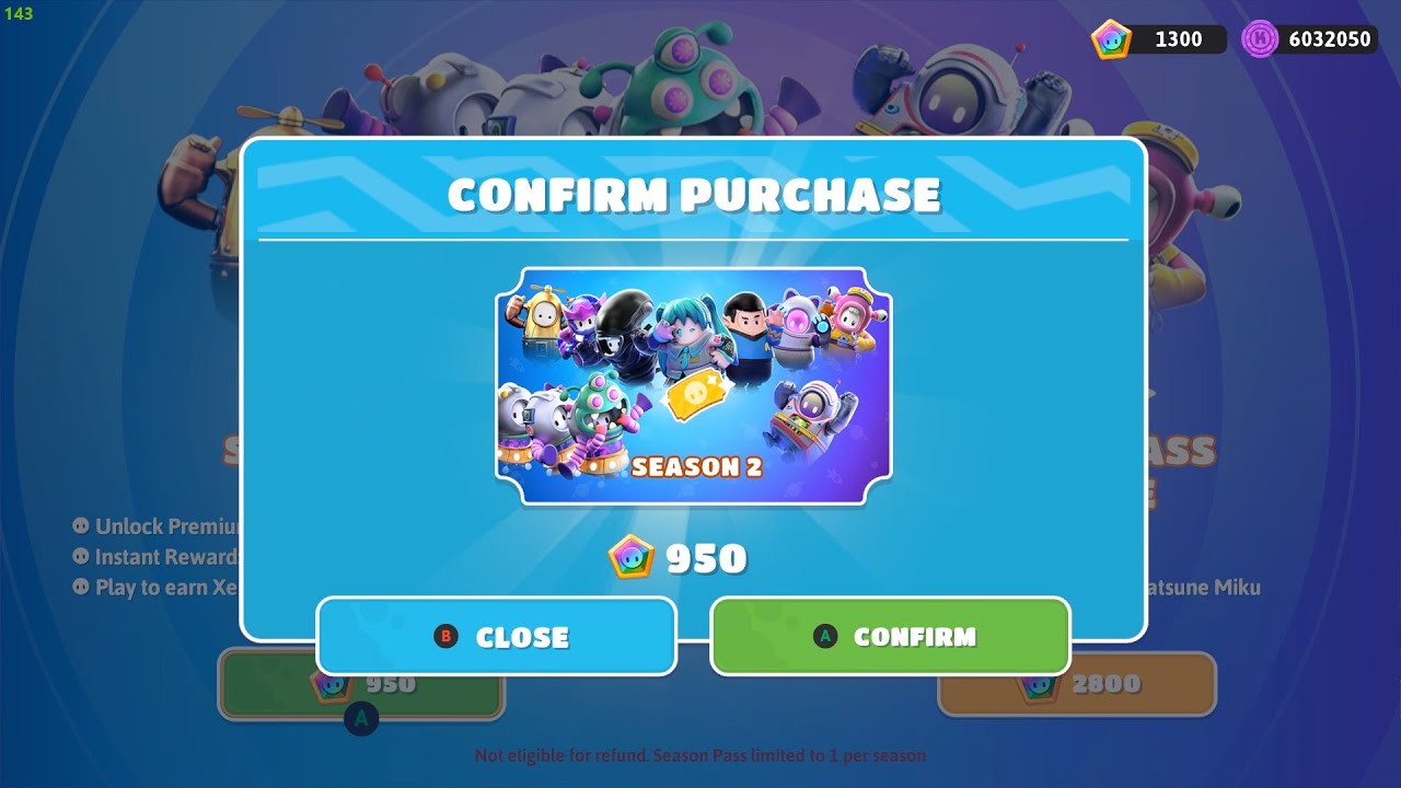 Buying Fall Guys New SEASON 2 Battle Pass