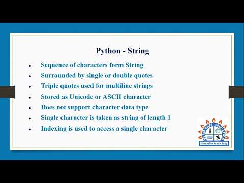 Strings in Python programming in Tamil