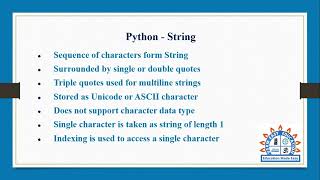 Strings in Python programming in Tamil