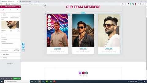 The easiest way to design TEAM SECTION with Free Elementor