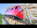 🇨🇭Riding the World&#39;s Steepest Cogwheel Railway in Switzerland&#39;s Alps | Pilatus Bahn