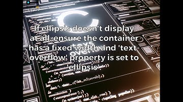 Mastering CSS Text Overflow: How To Effectively Use Ellipsis In Your Web Design || CSS