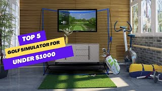 ✅ Top 5 Best Golf Simulator For Under $1000 | Best Golf Simulators of [2026] (Buying Guide)