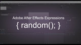 After Effects Expressions (Random Expression);