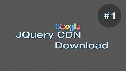 Google Jquery CDN (Descargar o enlazar JQuery en tus proyectos)