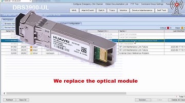 BBU Optical Module Transmit Receive Fault