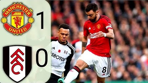 Manchester United vs fullhum  (1 - 0) / all gole & extended highlights / E premier L..