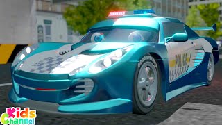 Police Car Song + More Vehicle Cartoon Videos for Kids by Kids Channel - Cartoon Videos for Kids 37,633 views 1 month ago 12 minutes, 14 seconds