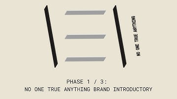 PHASE 1 / 3: NO ONE TRUE ANYTHING BRAND INTRODUCTORY
