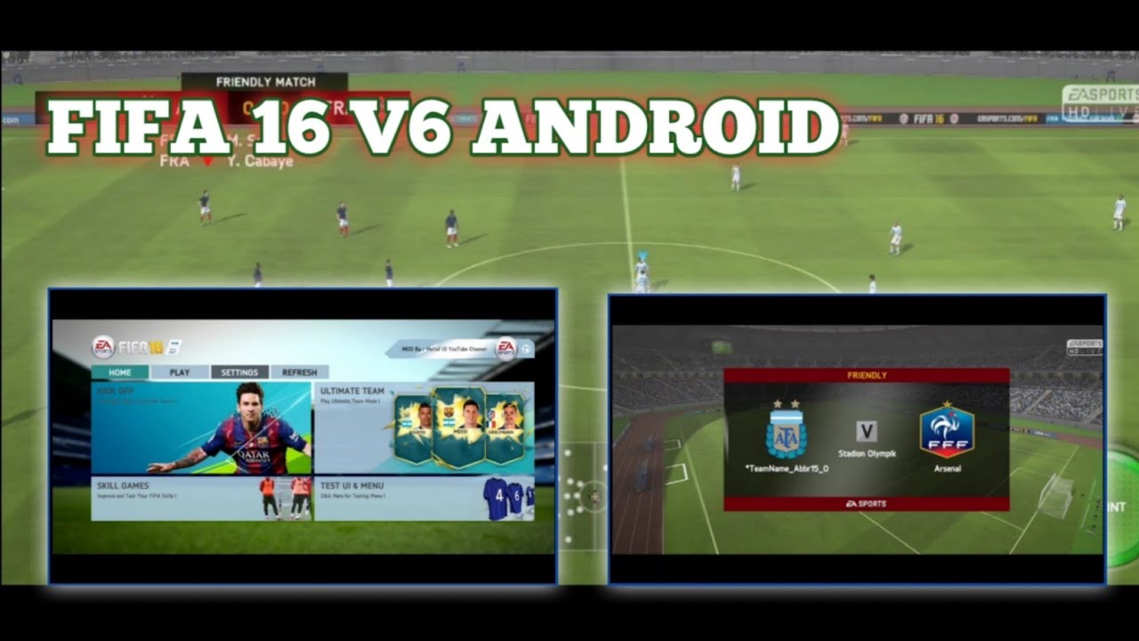 FIFA 16 MOBILE OFFLINE V6 For Android YouTube