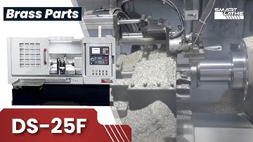 How does the fully automatic double spindle CNC lathe work | Dual Spindle CNC lathe for brass parts