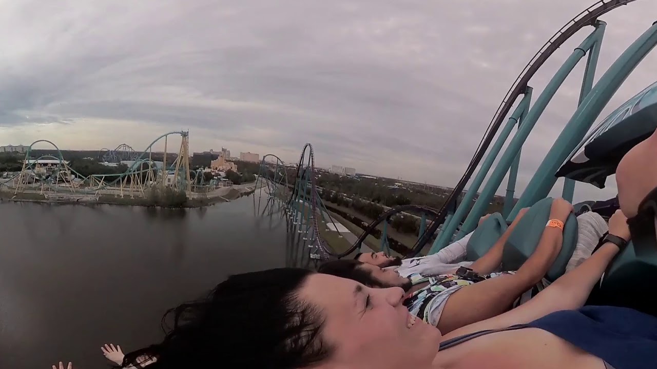 Sea World -  Mako : Roller Coaster (360 HD POV)