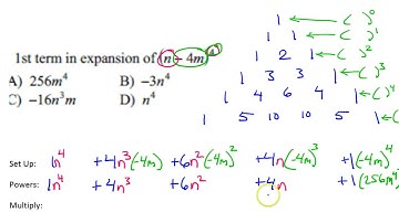 Set 4 Problem DE   Expanding Binomials Using Pascal