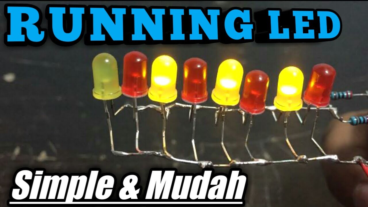 CARA MEMBUAT RUNNING LED WITH IC 555 - YouTube