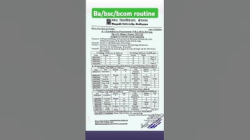 Magadh university ba/bsc/bcom routine of session 2022-25 #magadhuniversityexam2020 #trending #shorts