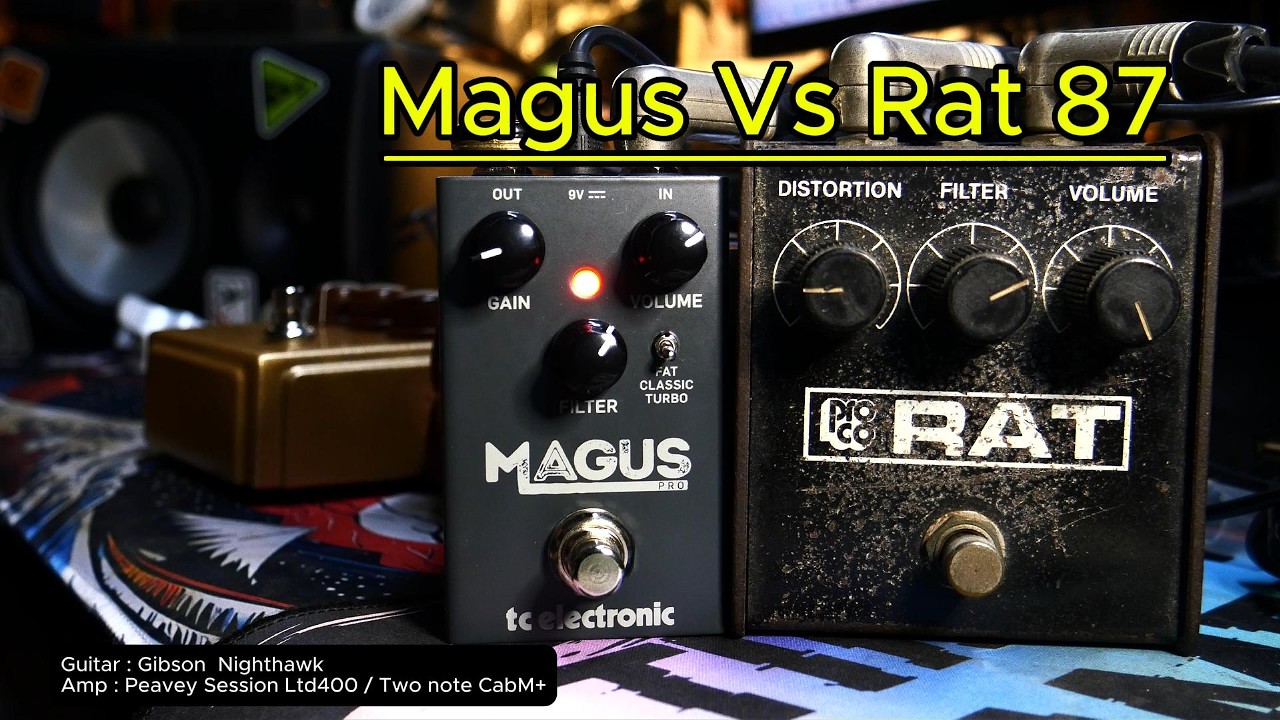 Tc electronics Magus Vs Proco Rat 87 - YouTube