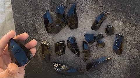Removing Blades From an Obsidian Conical Core With Indirect Percussion