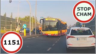 Stop Cham #1151 - Niebezpieczne i chamskie sytuacje na drogach