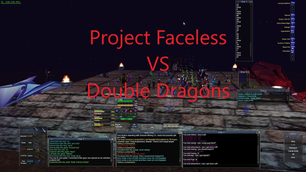 [Project Quarm] Project Faceless VS Double Dragons SERVER FIRST - YouTube