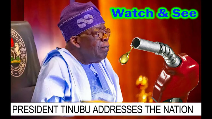 FULL SPEECH: President Bola Ahmed Tinubu Addresses Nigerians On 'Fuel Subsidy