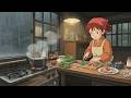 Rainy Day Beef Bowl in a Rustic Shed | Ghibli Style Animation