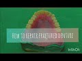 How to repair fractured denture