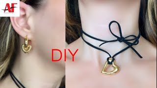 Suede Heart Necklace Tutorial &amp; Where to Buy Jewelry Making Supplies
