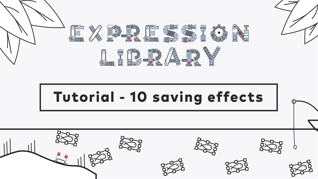 After Effects Script - Expression Library - tutorial 10 Saving effects ...