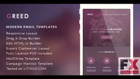 Preview Modern Email Template - Greed Builder Access TFx