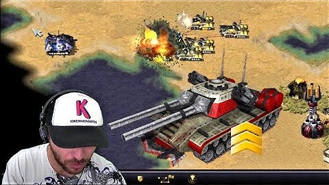 Red Alert 2 Online - Apocalypse tank in Kikematamitos map for 2 vs 2 vs 2 vs 2