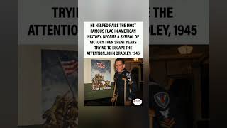 The man behind the flag, forever torn between glory and silence. 🇺🇸🎖️#IwoJima #WWIIHistory #shorts