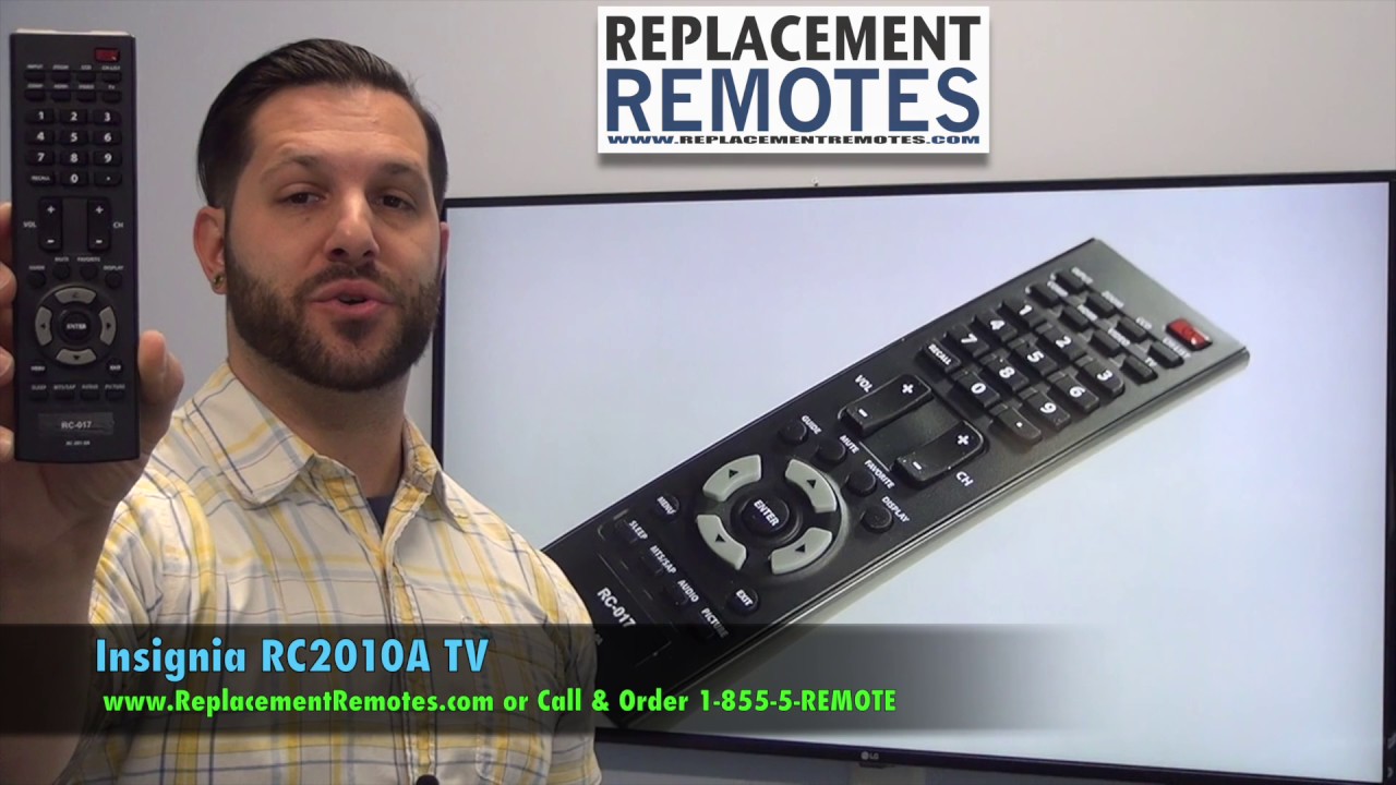 INSIGNIA RC2010A TV Remote Control YouTube