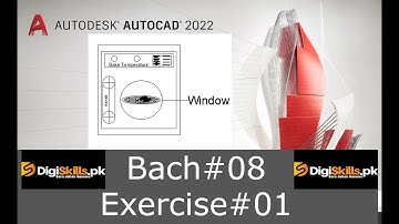 Autocad DigiSkills Batch#08 Hands On Exercie#01 #digiskills #virtualuniversity #autocad  #exercise