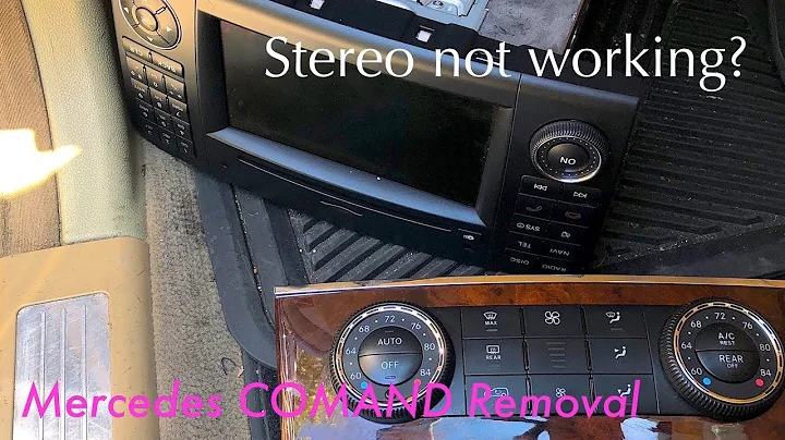 How to Remove COMAND Stereo Unit | AC Climate Control Unit