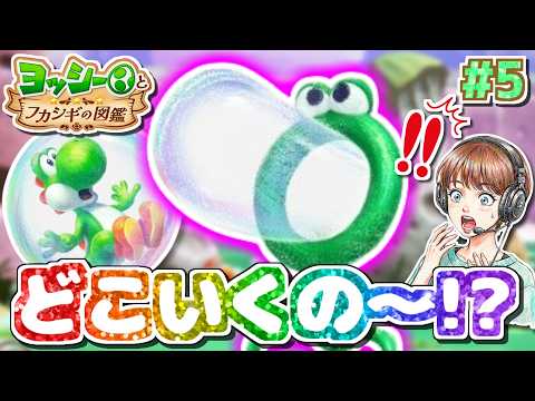 アワに入ってどこまで行ける！？『あわあわカエル』を調べよう！【ヨッシーとフカシギの図鑑】【ゲーム実況】パート5