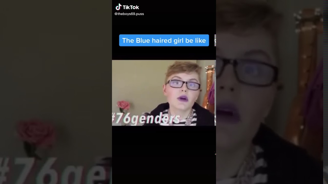 Blue hair girl on TikTok - wide 7