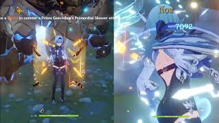 No Mika Vs C6 Mika With Eula Gameplaygenshin