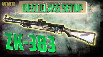 ZK-383 Best Class Setups & Tips! | CoD WWII Best Class Setup