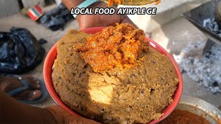 AFRICAN VILLAGE FOOD !! HOW to COOK VOLTARIAN local food Ayikplege