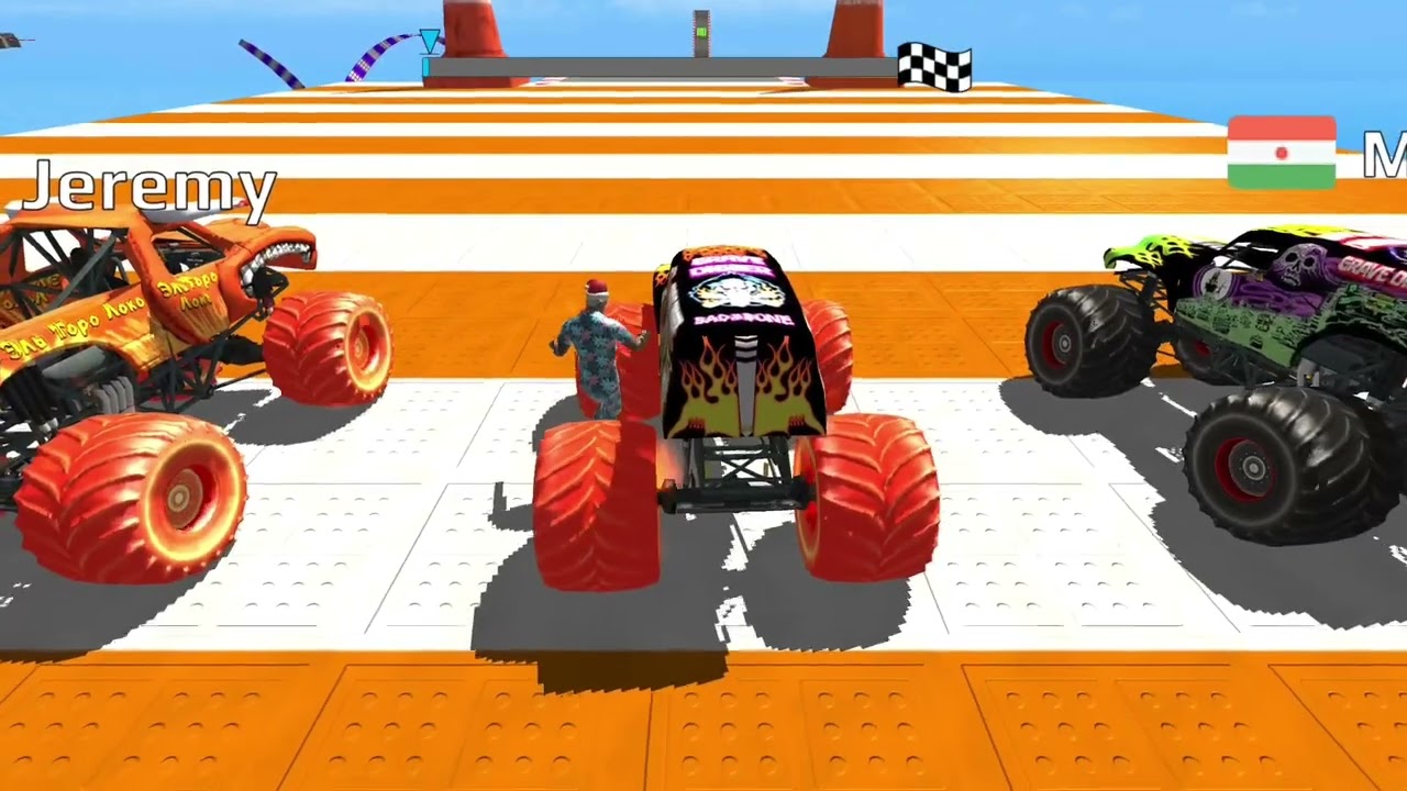 Extreme Monster Truck Jump Challenge ⚡ | No Limits Mega Ramp