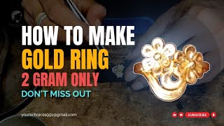 how to make gold ring | sonar angti kivabe banate hoy | jewellery | #diy #handmade #viralvideo 