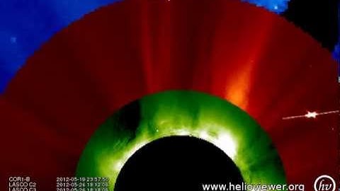 LASCO C2/C3, COR1-B  (2012-05-26 00:00:05 - 2012-05-27 21:48:05 UTC)