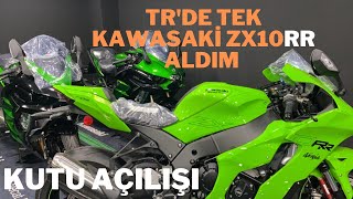 TR'DE TEK KAWASAKİ ZX10RR KUTUDAN ÇIKIYOR (MOTOVLOG)