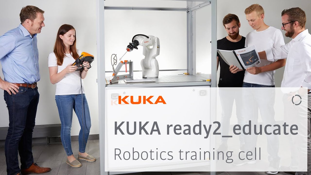 overskæg Overleve Stjerne KUKA ready2_educate robotic cell for universities - YouTube