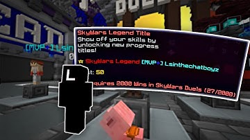 Road To LEGEND TITLE (Hypixel Skywars Duels)