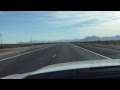 Road to death valley in mustang 2013 convertible