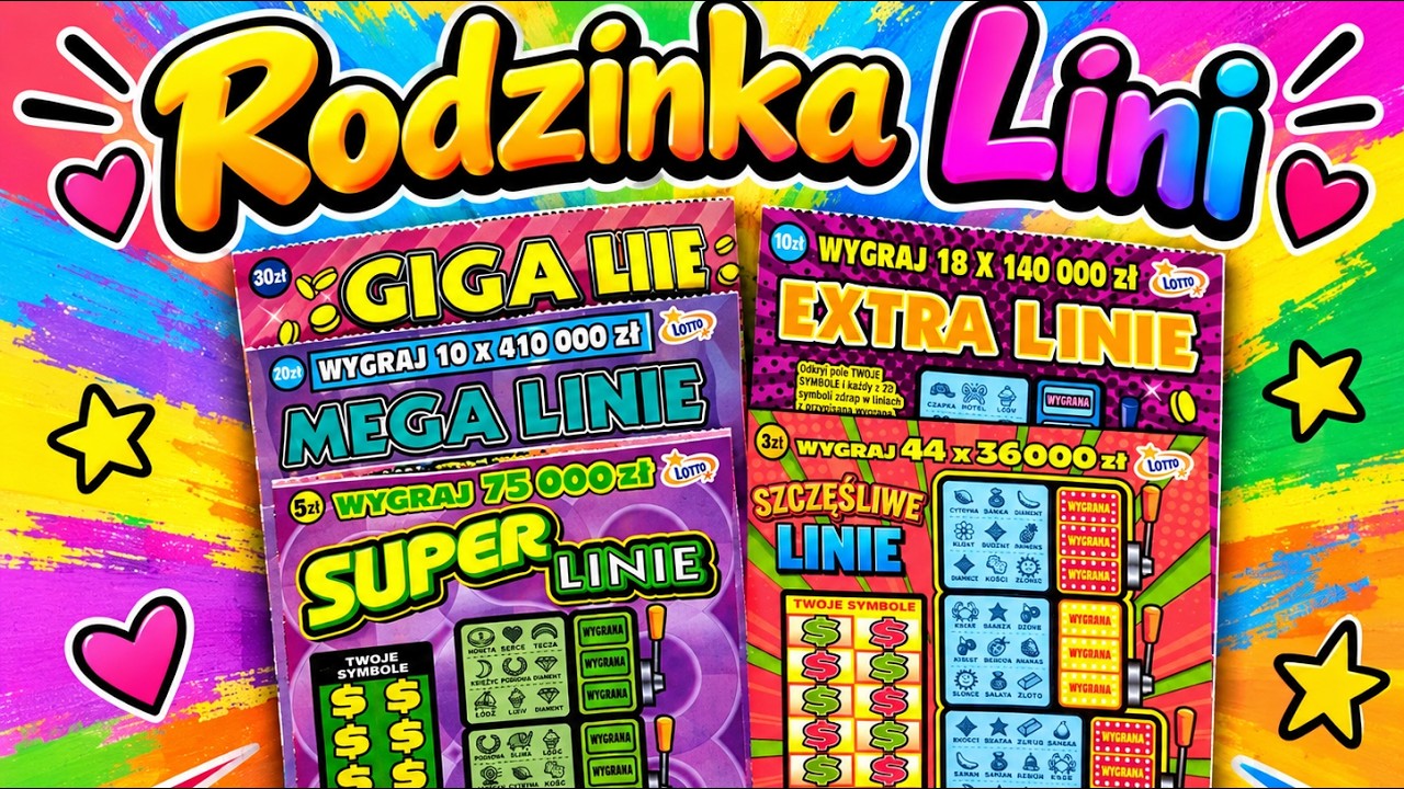 876 || Mixed scratch card for PLN 68 💥 Liń family, what's the